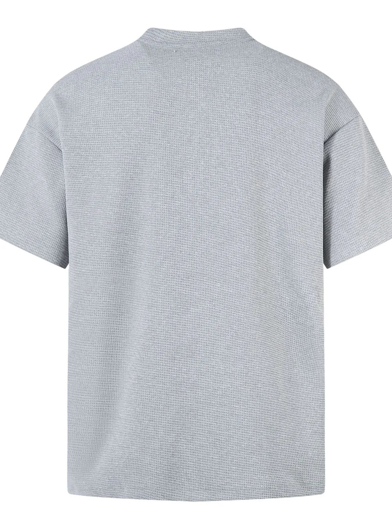 Camiseta waffle Henley - EthikStyle