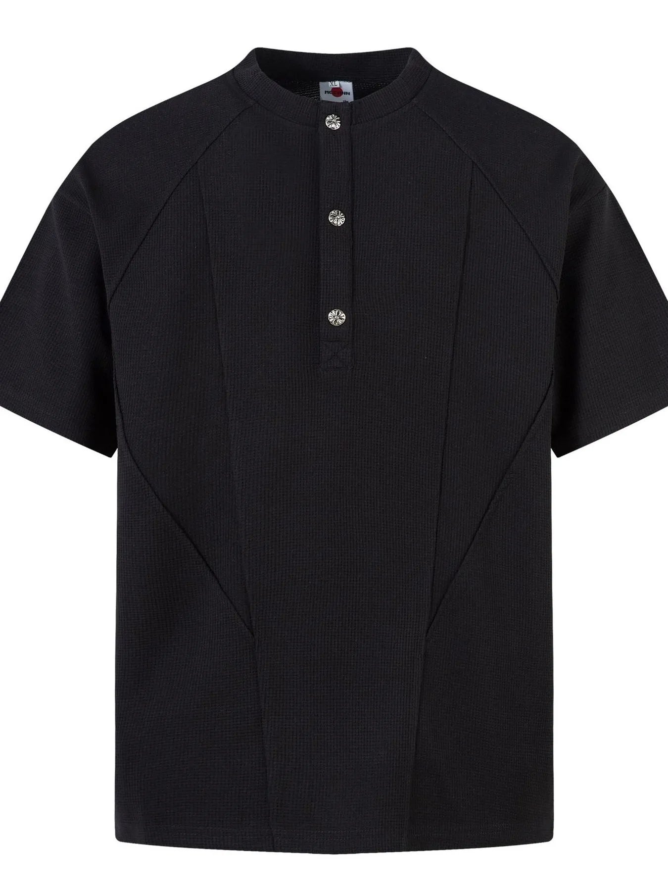 Camiseta waffle Henley - EthikStyle