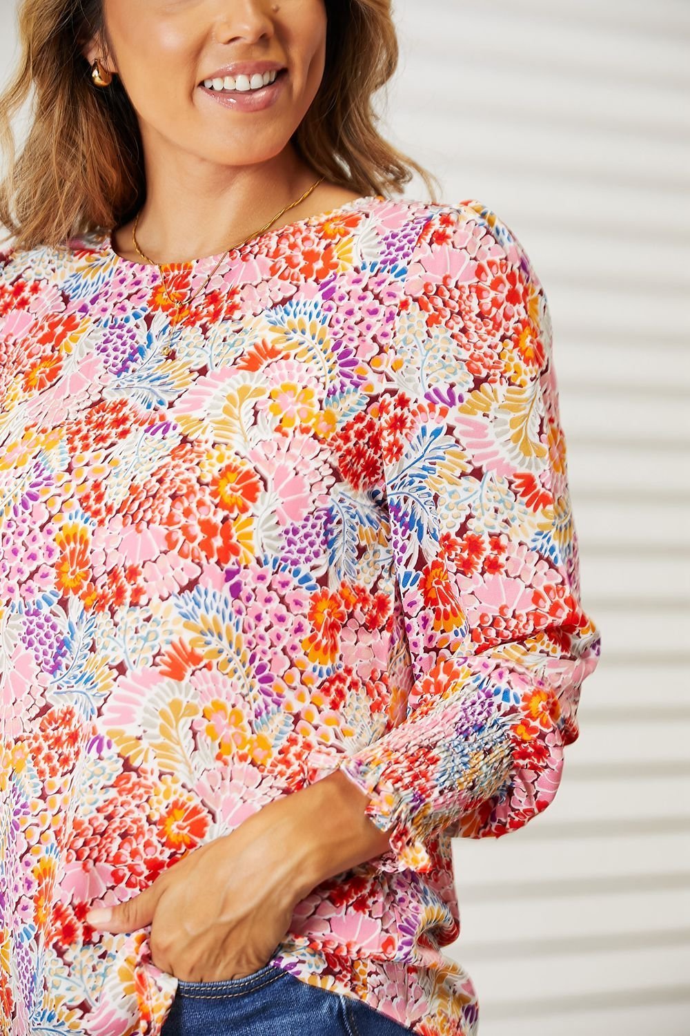 Blusa Floral Manga - EthikStyle