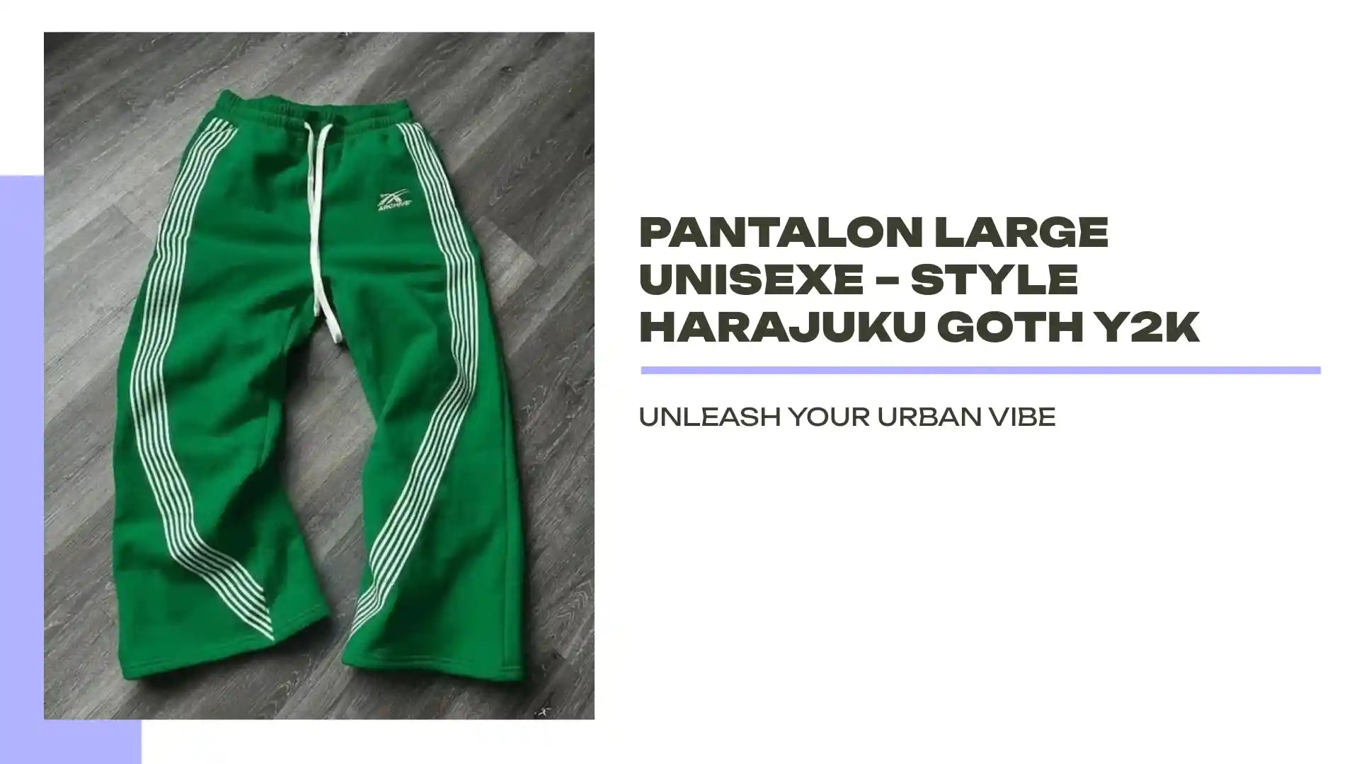 Pantalon Large Unisexe &ndash; Style Harajuku Goth Y2K by@Outfy